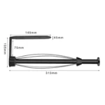 Stainless Steel Damping Effect Roll Paper Holder Paper Towel Bar - Image 3