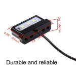 MK-114 2pcs Plane Frame CNC Aluminum Alloy LED Taillights Motorcycle License Plate Light - Image 3