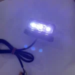MK-114 2pcs Plane Frame CNC Aluminum Alloy LED Taillights Motorcycle License Plate Light - Image 4