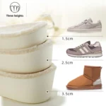 3pairs Winter Velvet Insoles Warm Inner Height Increase Insoles - Image 3