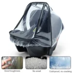 Baby Safety Seat Rain Cover Transparent EVA Stroller Baby Carriage Rain Cover - Image 3