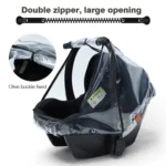 Baby Safety Seat Rain Cover Transparent EVA Stroller Baby Carriage Rain Cover - Image 5