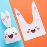 1bag Cartoon Rabbit Ears Gift Packaging Bags Candy Baking Snowflake Cookies Bags