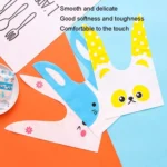 1bag Cartoon Rabbit Ears Gift Packaging Bags Candy Baking Snowflake Cookies Bags - Image 3