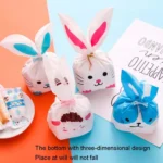 1bag Cartoon Rabbit Ears Gift Packaging Bags Candy Baking Snowflake Cookies Bags - Image 5