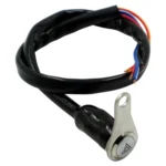 KG-057 Motorcycle Handlebar LED Self-lock Metal Button Dual Flash Switch With Light Ring - Image 2