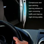 5sets Car Opening Door Anti-Collision Safety Warning Reflector - Image 3