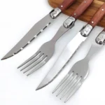 Rosewood Handle Stainless Steel Knife and Fork Cutlery,Spec: - Image 5