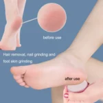 2pcs Manual Compact and Portable Double-sided Nano Hair Removal Foot Scrubbers - Image 6