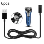 6pcs Electric Shaver USB Charging Cable for FLYCO Razor FS372 FS373 FS871 FS375 FS339 FS378 FS376 FS867