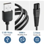 For Xiaomi Mijia MJTXD01SKS Electric Shaver USB Charging Cable Power ,Spce: - Image 5