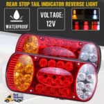 MK-231 12V Trailer Truck Car Straw Hat Lamp Beads Taillights - Image 5