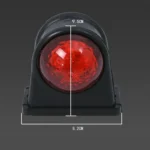 MK-249 10-30V 8LEDs Red And White Truck Round Side Light - Image 5