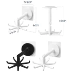 Multifunctional Rotating 7 Claws Hook Kitchen Storage 360 Degrees Without Trace Hooks - Image 2