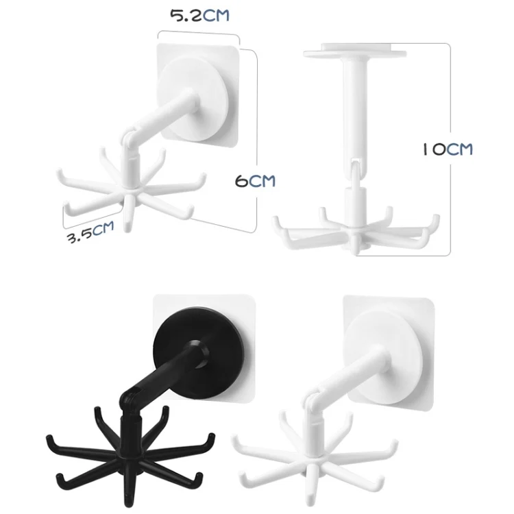 TBD0603266201_B1.webp Multifunctional Rotating 7 Claws Hook Kitchen Storage 360 Degrees Without Trace Hooks - Image 2