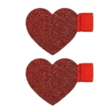 2pcs Mini Self-Adhesive Love Pen Holder PU Pen Clip Elastic Band Pen Insert