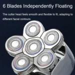 VGR V-395 2 in 1 Six-blades Intelligent Digital Display Electric Shaver - Image 4