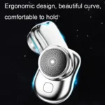 Electric Mini Shaver USB Rechargeable Waterproof Portable Razor - Image 4