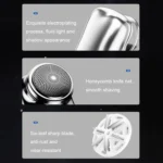 Electric Mini Shaver USB Rechargeable Waterproof Portable Razor - Image 5