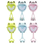 S8 2pcs Children Cartoon Animal Manual U-shaped Silicone Toothbrush for 2-12 Years Old - Image 2