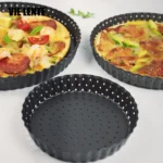 BM1075 Perforated Pizza Pan Kitchen Carbon Steel Non-stick Fruit Pie Mould Bakeware - Image 2