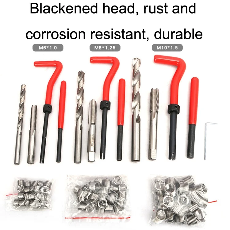 TBD06032813_4.webp 88 in 1 Car Screw Thread Repair Spark Plug Tapping Tool Tapper Tap Gripper Kit - Image 5
