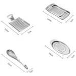 KS1001 Thicken Stainless Steel Ginger Garlic Vegetable Puree Grinder - Image 2