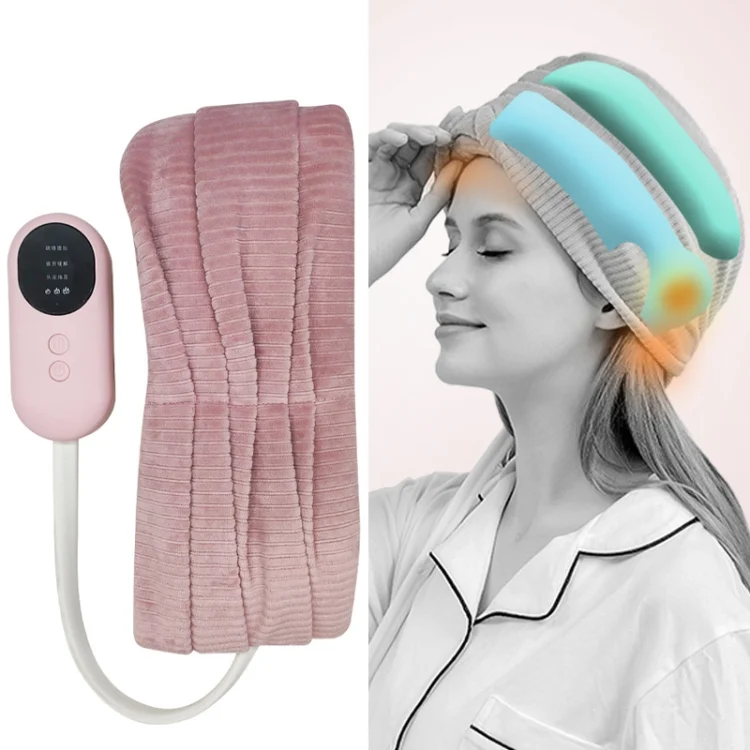 K2009 Air Wave Head Massage Device Heating Compress Airbag Home Sleep Massage Instrument
