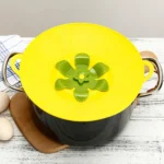 Silicone Flower Spill-proof Pot Lid Rotatable Pot Lid Kitchen Gadget, Size: