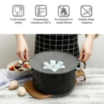 Silicone Flower Spill-proof Pot Lid Rotatable Pot Lid Kitchen Gadget, Size: - Image 5