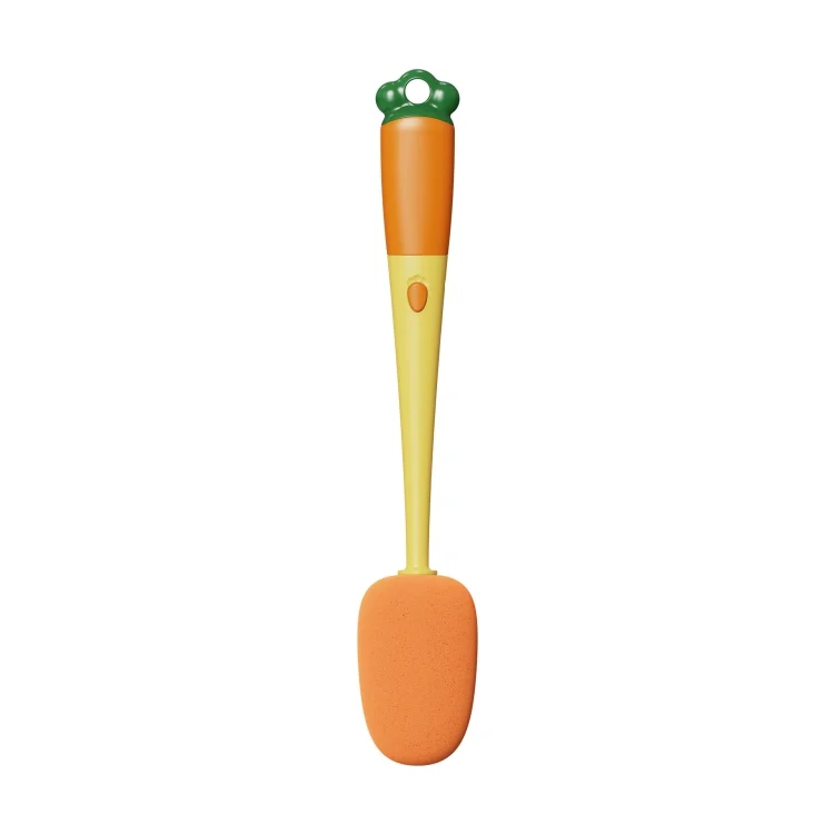 TBD0603289901A.webp Long Handle Household Multifunctional Cup Washing Brush Carrot Shape 3 In 1 Cleaning Brush - Image 1