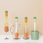 Long Handle Household Multifunctional Cup Washing Brush Carrot Shape 3 In 1 Cleaning Brush - Image 2