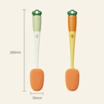Long Handle Household Multifunctional Cup Washing Brush Carrot Shape 3 In 1 Cleaning Brush - Image 3