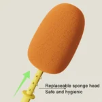 Long Handle Household Multifunctional Cup Washing Brush Carrot Shape 3 In 1 Cleaning Brush - Image 6