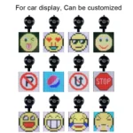 P4-32x32 RGB Full Color Emoticon Picture LED Car Display Wireless Transmission Wifi Custom - Image 3
