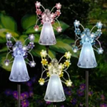 Solar Angel Garden Light Outdoor Decoration Patio Garden Ground Plug Light - Image 2