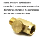 2pcs Air Flow Valve Pneumatic Tool Speed Control Switch Air Pressure Regulator Head - Image 3