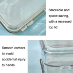 RJ 26 Large Capacity Simple Pen Bag Hand Lifting Transparent Double Layer Student Stationery Storage Box - Image 3