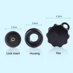 M6 Copper Nut Ant-theft Knob Motorcycle Mobile Phone Navigation Bracket Ant-theft Accessories - Image 2