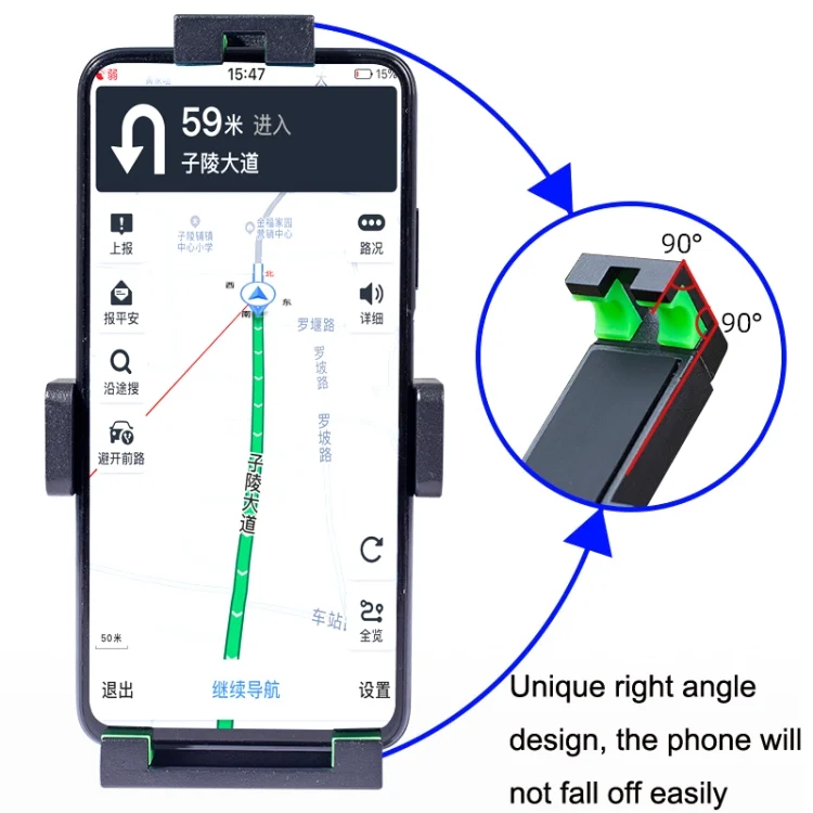 TBD0603293401_B2.webp A04 Metal Motorcycle Mobile Phone Navigation Bracket Bicycle Frame Multifunctional Car Fixed Clamp - Image 3