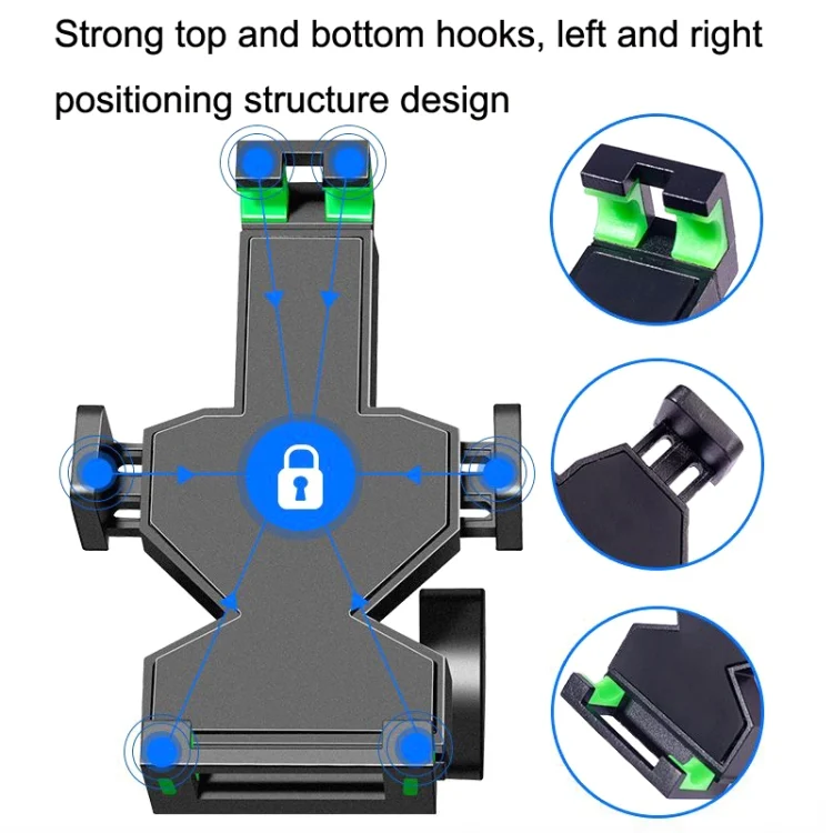 TBD0603293401_B3.webp A04 Metal Motorcycle Mobile Phone Navigation Bracket Bicycle Frame Multifunctional Car Fixed Clamp - Image 4