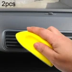 2pcs Car Sewing Multi-function Nano Clean Brush Interior Leather Seat Remove Dirt and Clean Brush