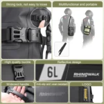 Rhinowalk MT2206 6L Waterproof Motorcycle Bumper Bag Outdoor Riding Bag - Image 5
