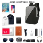 3 In 1 Computer Shoulder Bag Oxford Cloth Schoolbag Multifunctional USB Business Bag - Image 3