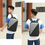 3 In 1 Computer Shoulder Bag Oxford Cloth Schoolbag Multifunctional USB Business Bag - Image 6