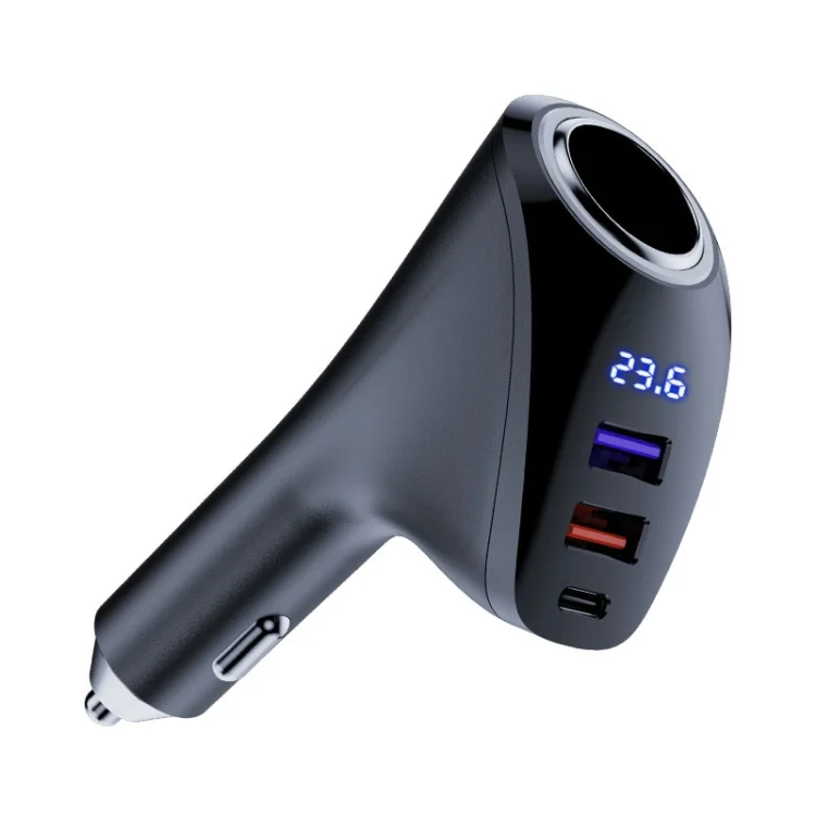 TBD0603303101.webp Car Charger Multifunctional Digital Display QC Charging Cigarette Lighter Adapter - Image 1