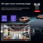 F133 7 Inches MP5 Bluetooth Player Universal Wired CarPlay Reversing Image Integrated, Style: - Image 8