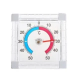 Square Window Door Thermometer Pointer Type Cold And Summer Table