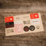 10sheets Love Cake Stickers Baking Stickers Leather Paper Sealing Stickers - Image 2