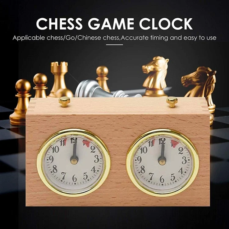 TBD06033125_4.webp DT05a Retro Wood Shell Chess Clock Mechanical International Chess Clock - Image 5